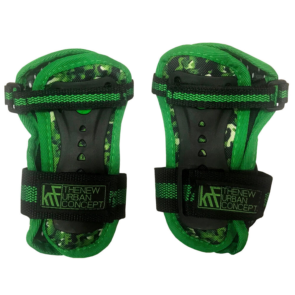SET PROTECCIONES JUNIOR KRF CAMUFLAJE VERDE 5/5