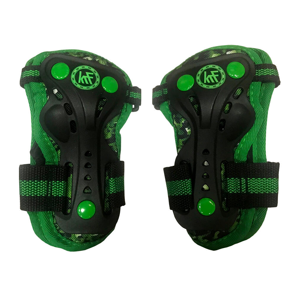 SET PROTECCIONES JUNIOR KRF CAMUFLAJE VERDE 4/5