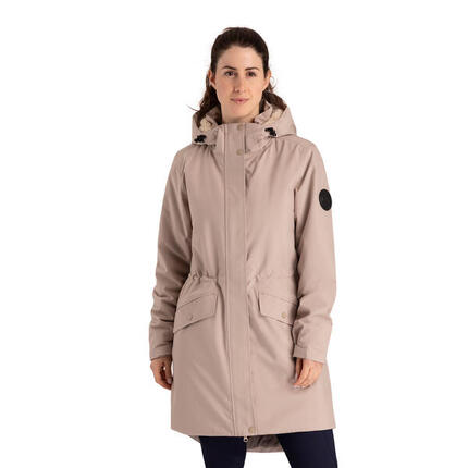 Dlx Deborah Veste matelassée femme mi-cuisses beige