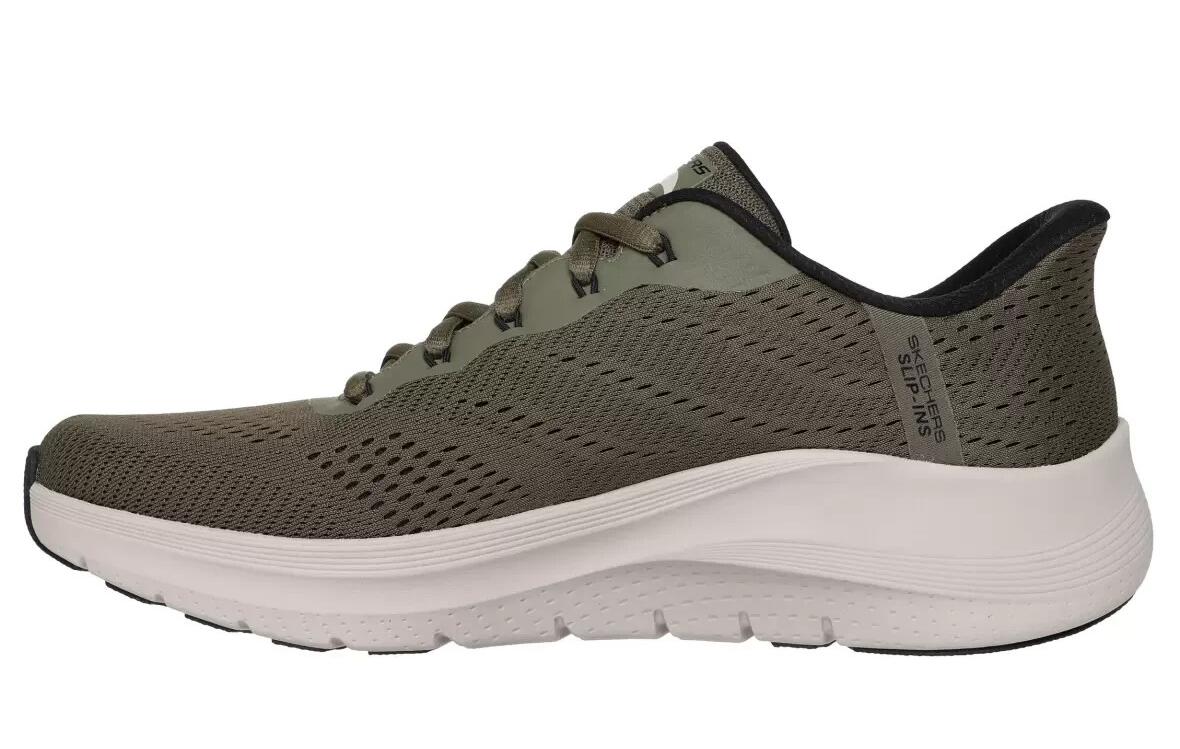 Skechers Arch Fit Herren Schuhe grün olive Slip Ins 232712 2/7