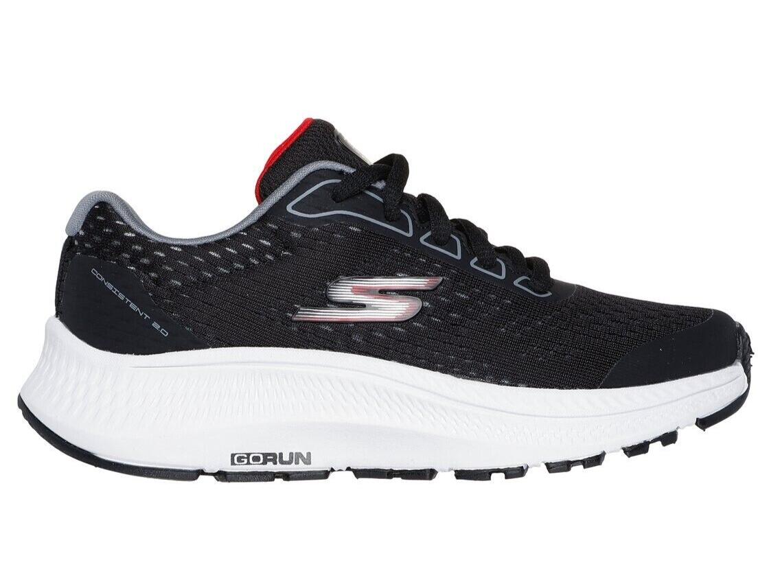 Baskets Skechers GO RUN Consistent 2.0 garçon noires textile 1/5