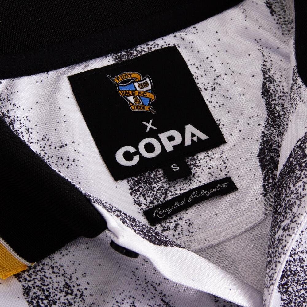 Herren - Retro Fußballtrikot - Port Vale F.C. 1991/92 - Weiß 5/7