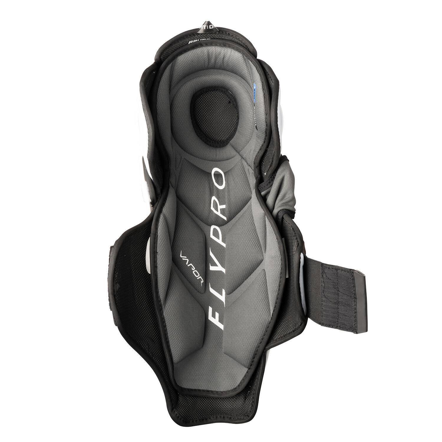BAUER Vapor Flypro Intermediate witte hockeyscheenbeschermers voor kinderen 5/6