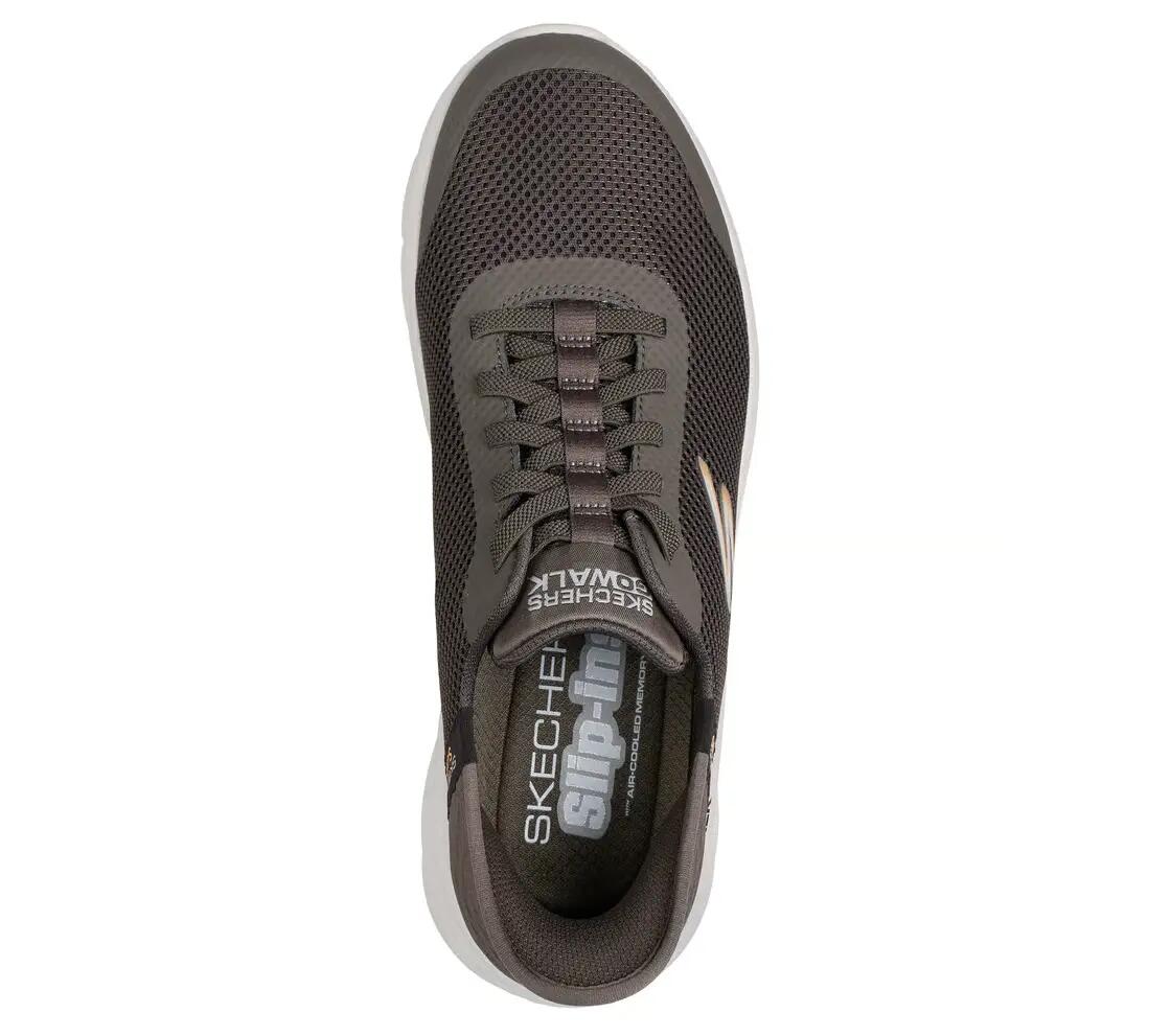 Baskets de marche Skechers GO WALK Flex Hands Up brun 4/5