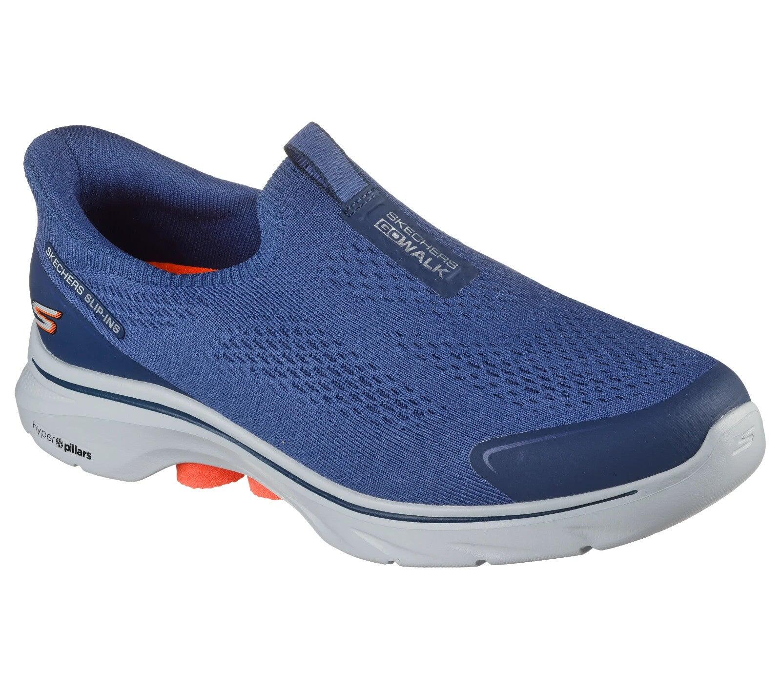 Baskets sans lacets Skechers GO WALK 7 Easy On Evolution NVY 3/5