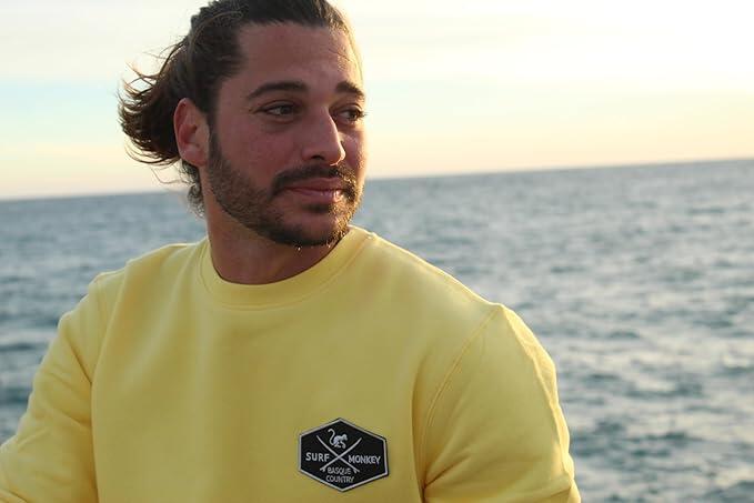 Sweat-shirt à écusson - Col rond / Adulte (Jaune) 3/6
