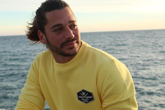 Sweat-shirt à écusson - Col rond / Adulte (Jaune) 4/6