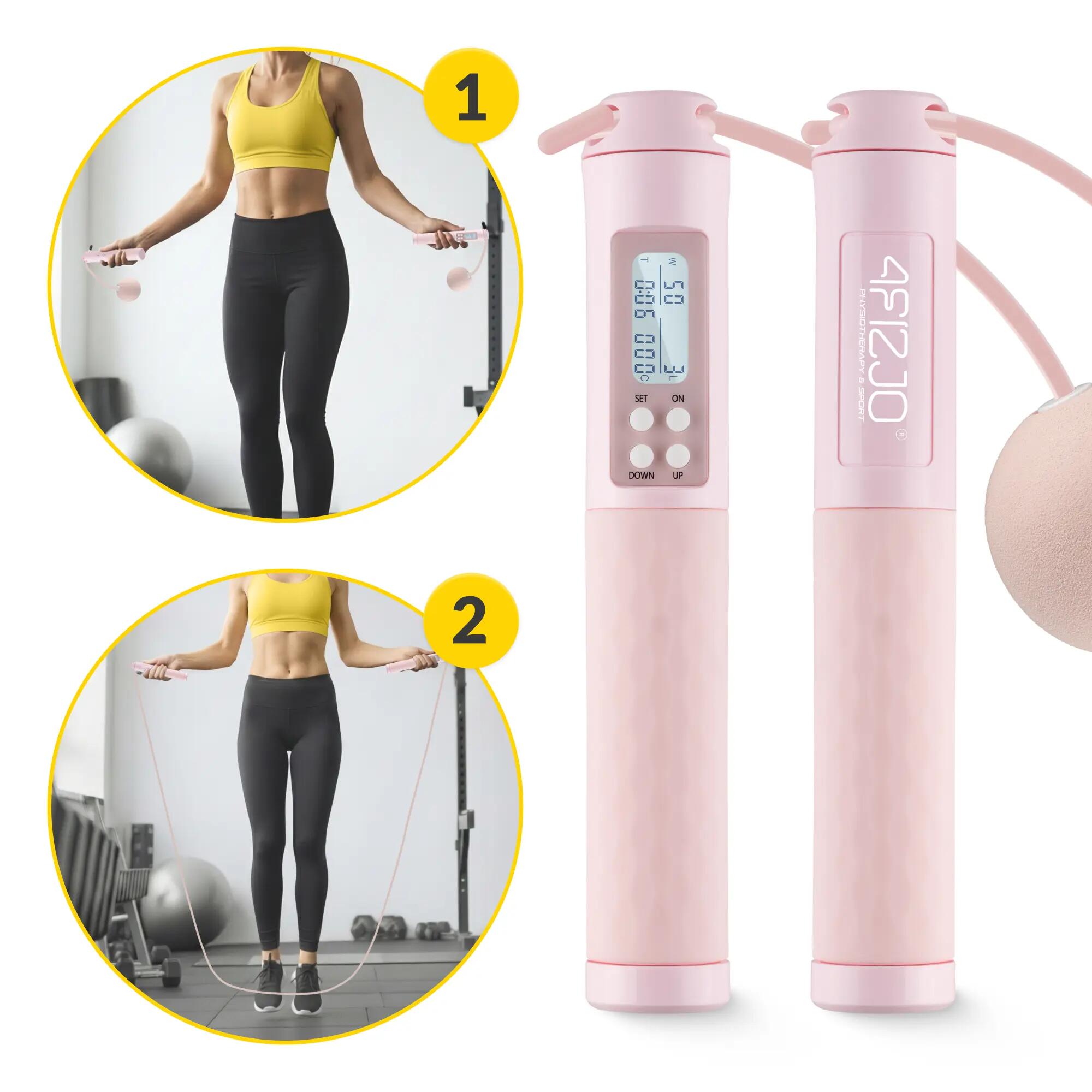 Springseil mit Zähler Fitness Training Verstellbar Workout 4FIZJO 2/7