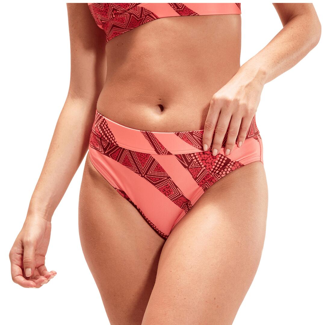 Bikini femme Speedo Printed Banded Triangle 2 Pièces Rouge Foncé/Corail 3/5