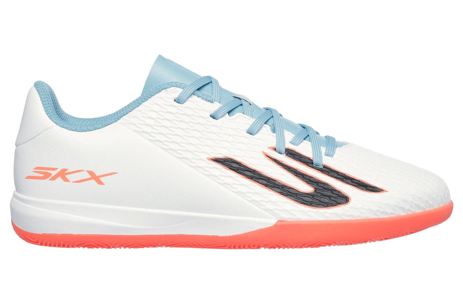 Chaussures de football indoor Skechers SKX_2 WTQP blanc/turquoise 1/6