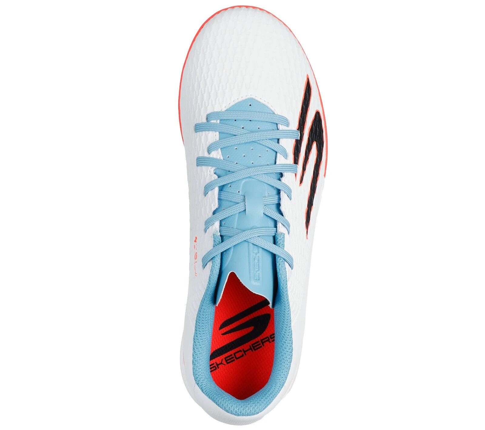 Chaussures de football indoor Skechers SKX_2 WTQP blanc/turquoise 4/6