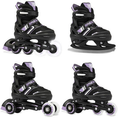 Rolschaatsen 4in1 verstelbare helixi led wielen