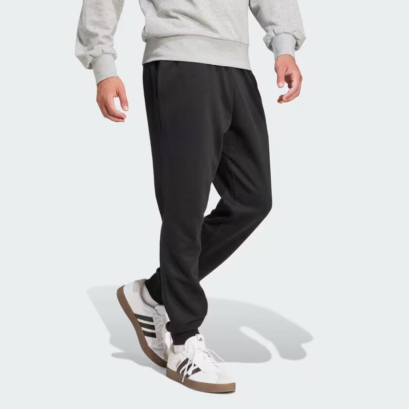 Pantalon adidas Essentials Feelcozy JE3815 polaire noir/blanc 4/6
