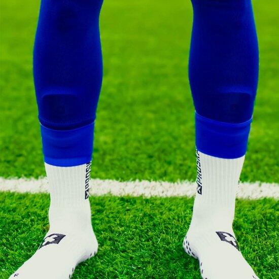 Sokophouders Voetbal - 6-14 jaar - Blauw - Voetbalsokophouders - Sokstoppers 3/4
