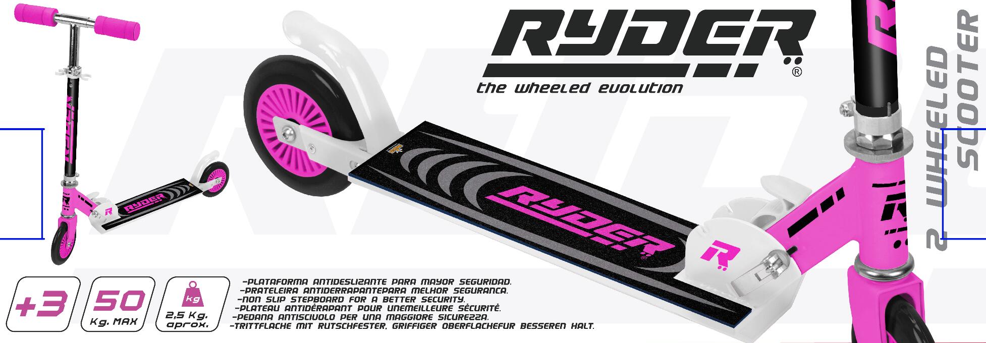 Patinete infantil de 2 ruedas Ryder (2744, 2745) 3/3