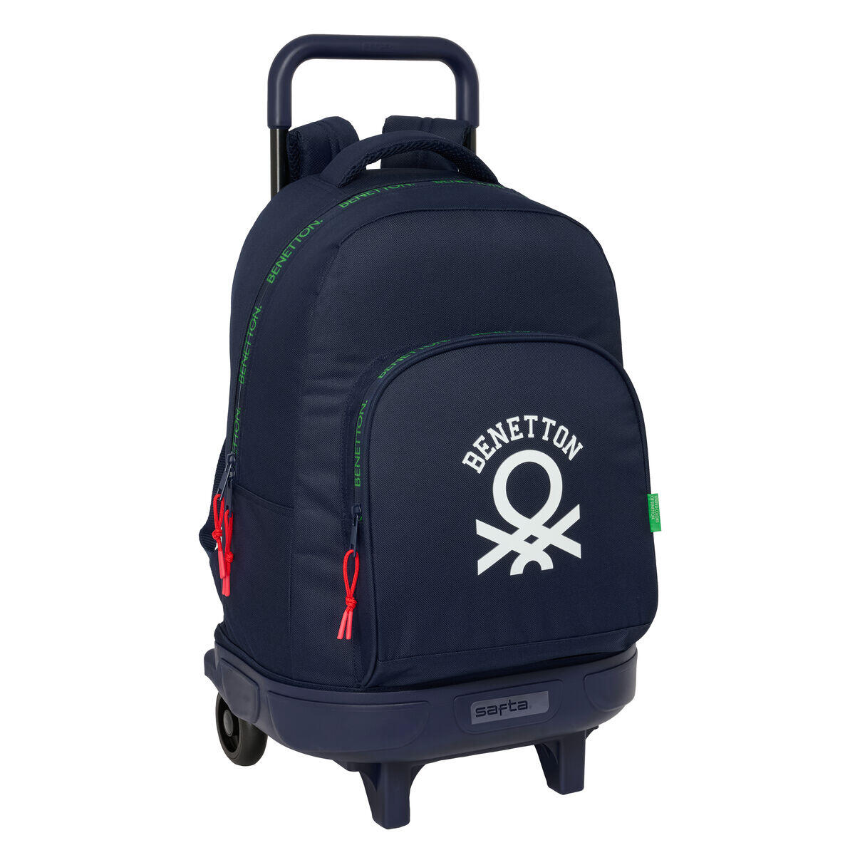 Cartable à roulettes BENETTON Together Polyester 600D 1/3