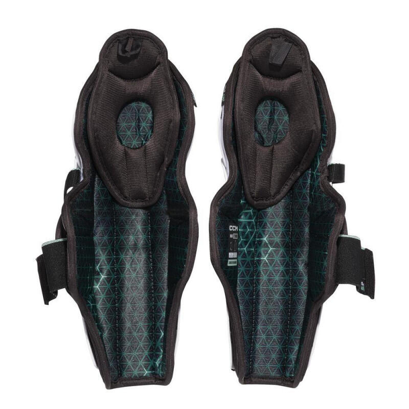 Protège-tibias de hockey féminin CCM JetSpeed ​​FTW JR 2/3