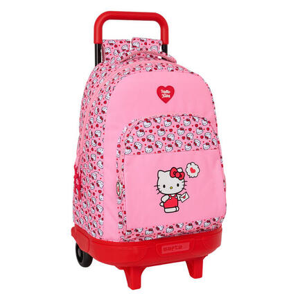 Torba szkolna z kółkami HELLO KITTY Poliester 300D