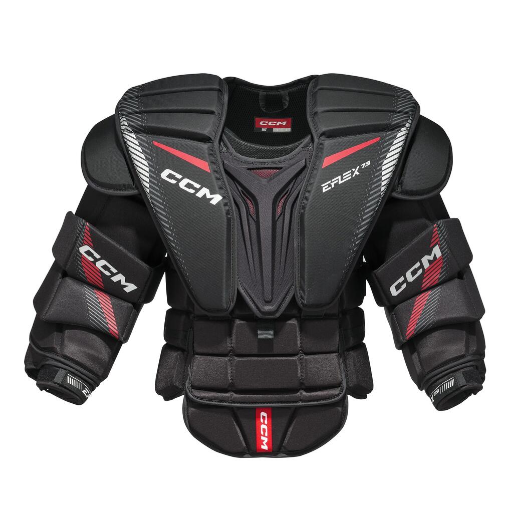 CCM EFX Senior Goalie Arm & Body Black/Red adult Hockey Shoulder Pads