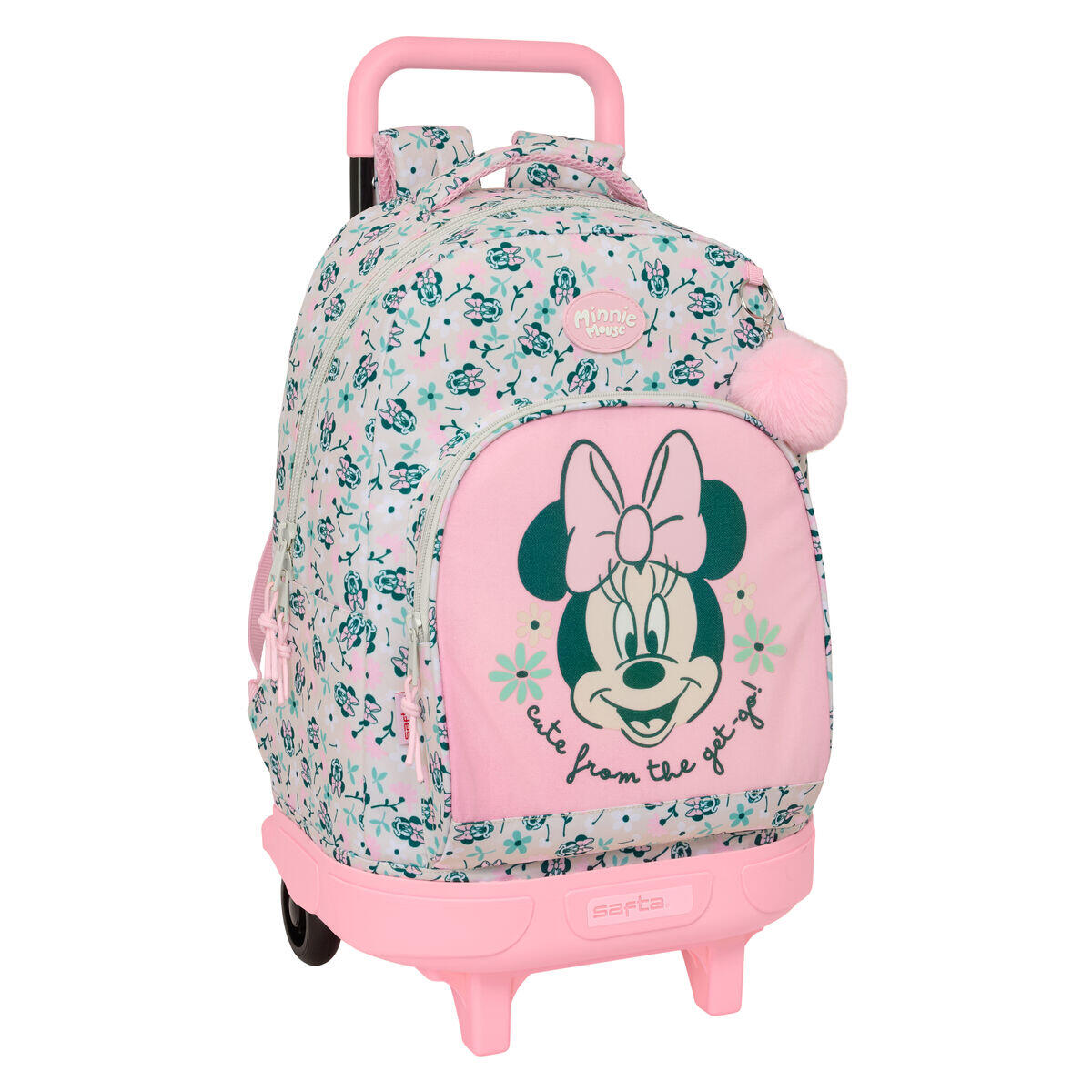 Disney - Cartable À Roulettes Disney Minty Polyester 300d - Sac À Dos - Rose - Taille Unique - Decathlon