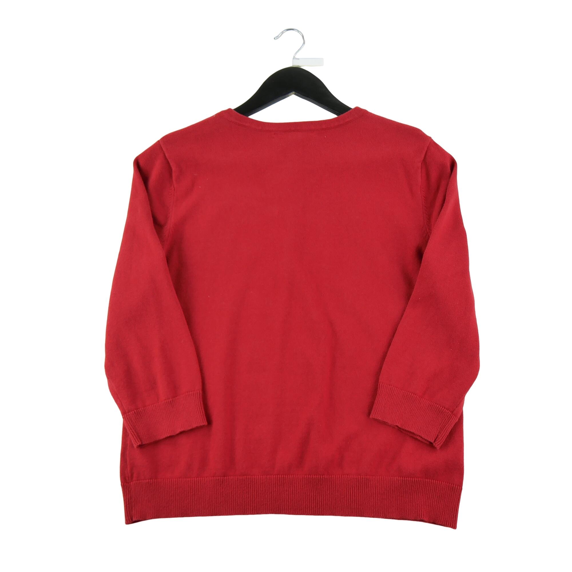 Reconditionné - Pull Femme Rouge - Excellent 2/7