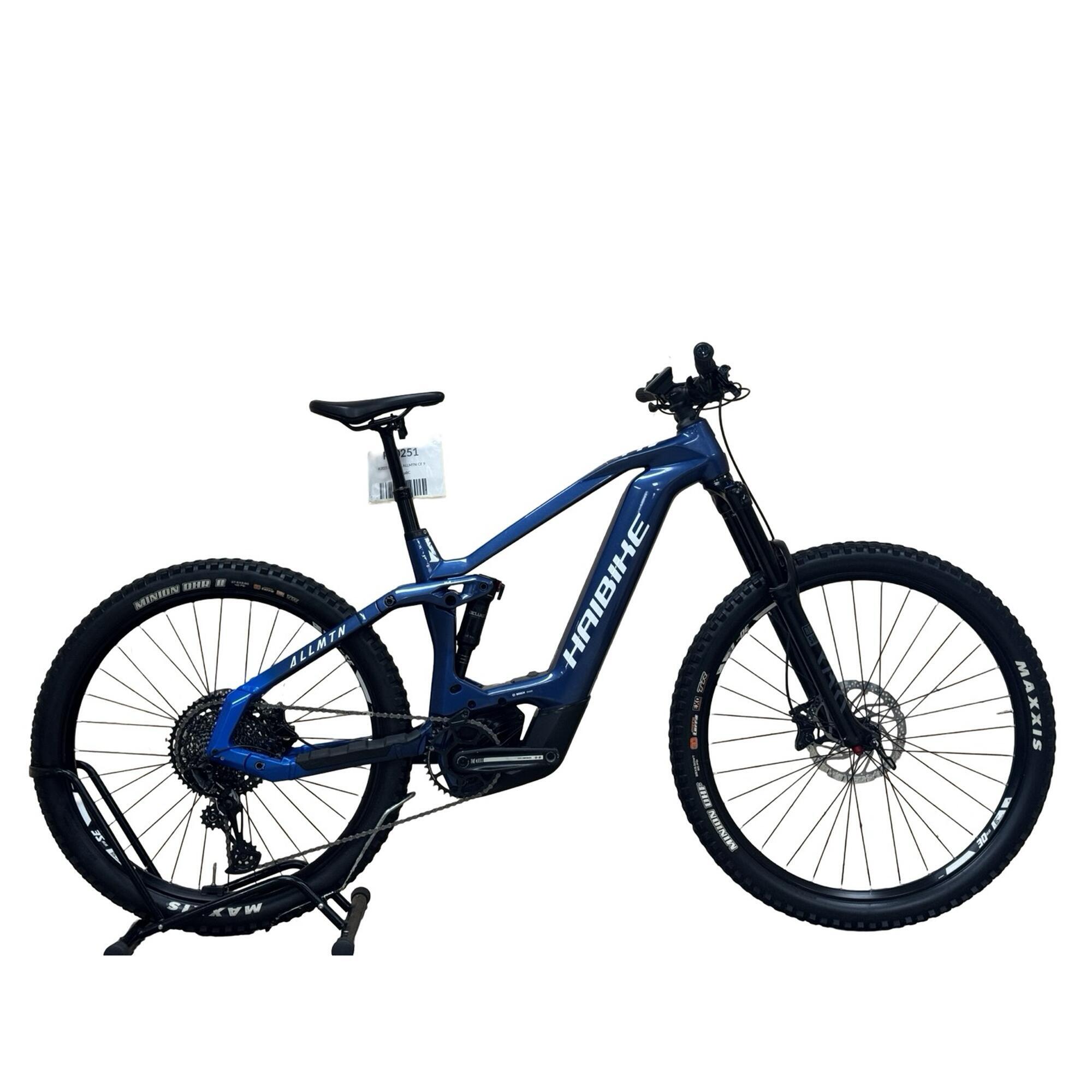 Haibike - Reconditionné - Vtt Électrique Haibike Allmtn Cf 9 Nx - Comme Neuf - Vélo Tout Terrain - Bleu|noir - Moyen - Decathlon