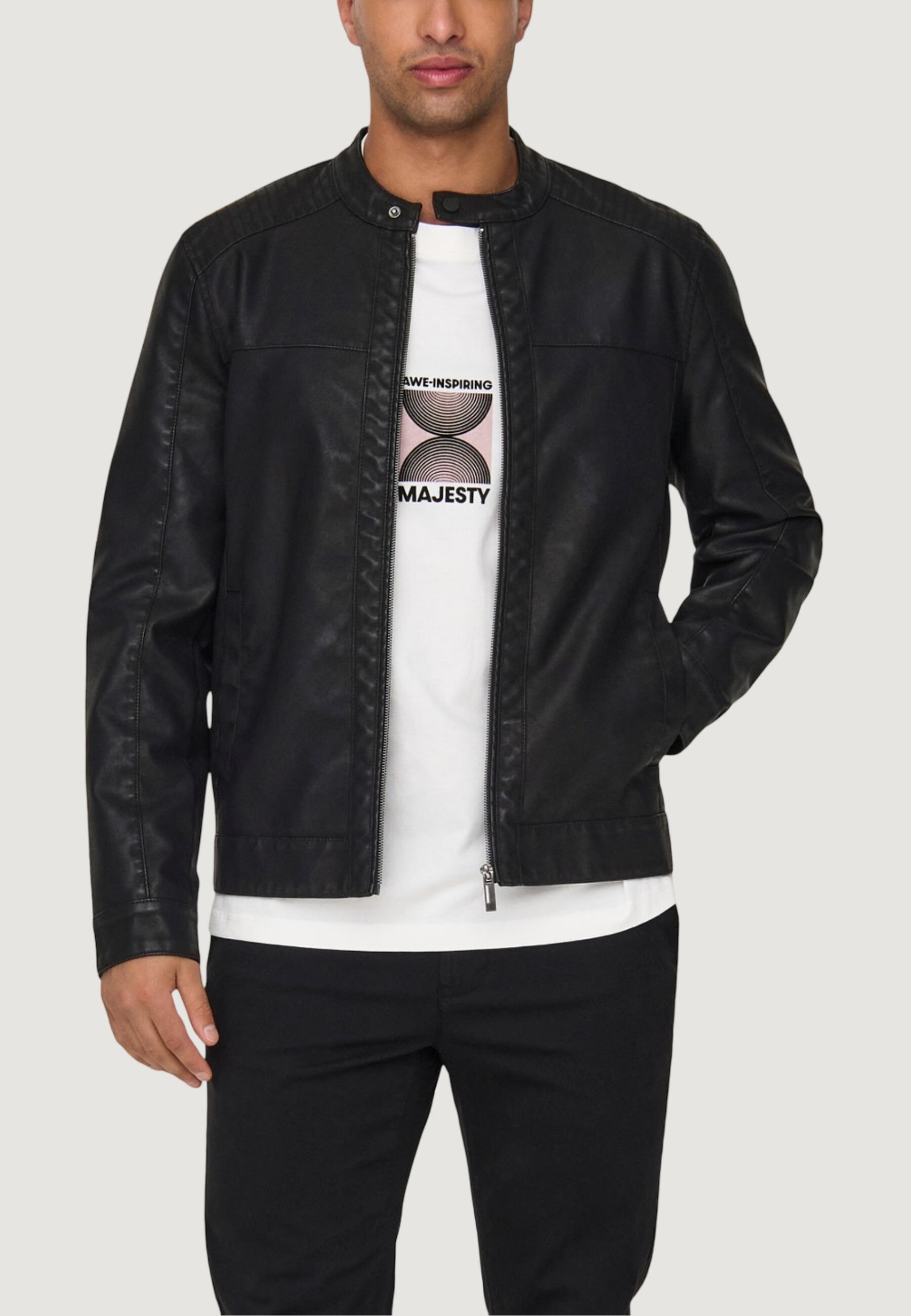 chaqueta MIKE PU RACER JACKET OTW HOMBRE 1/4