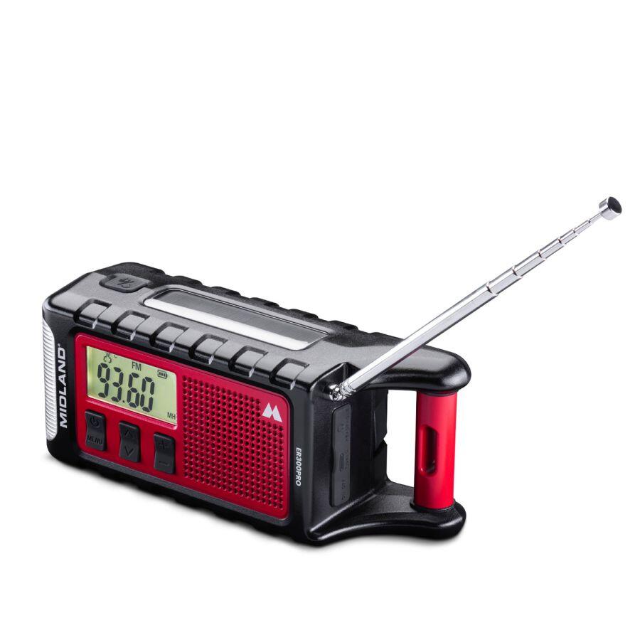 Midland ER300 PRO - Radio d'urgence AM/FM 10 000 mAh avec Bluetooth et USB-C 6/6