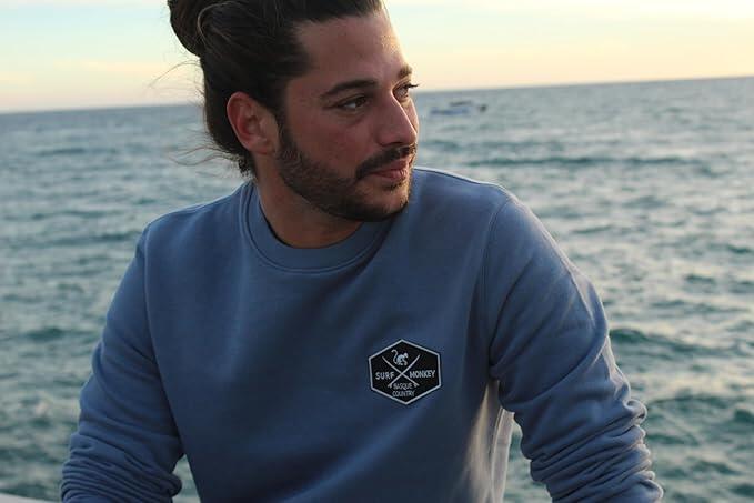 Sudadera Parche - Cuello Redondo / Adulto (Azul) 3/5