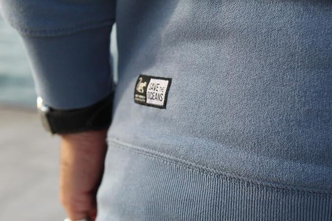 Sudadera Parche - Cuello Redondo / Adulto (Azul) 4/5
