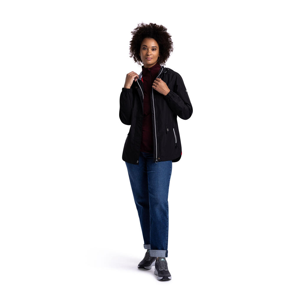 Womens Elasticated Cuff Waterproof Jacket - Flourish
