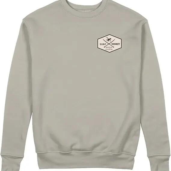 Patch Sweatshirt - Crew Neck / Adult (Beige)