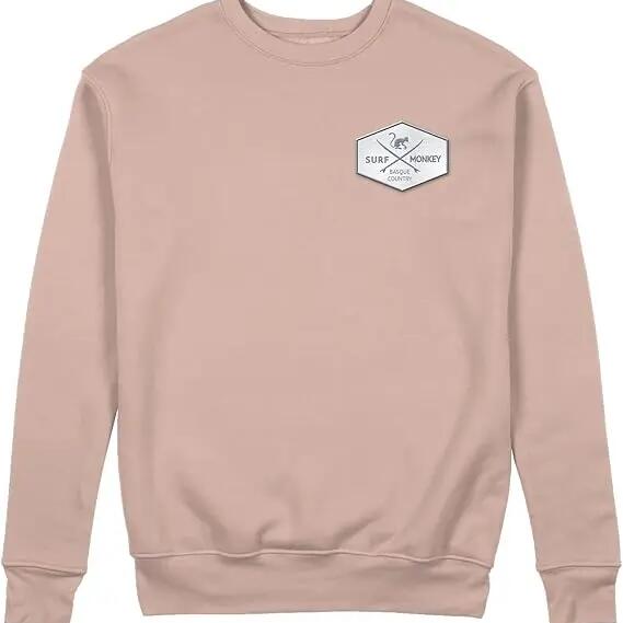 Patch Sweatshirt - Crew Neck / Adult (Pink)