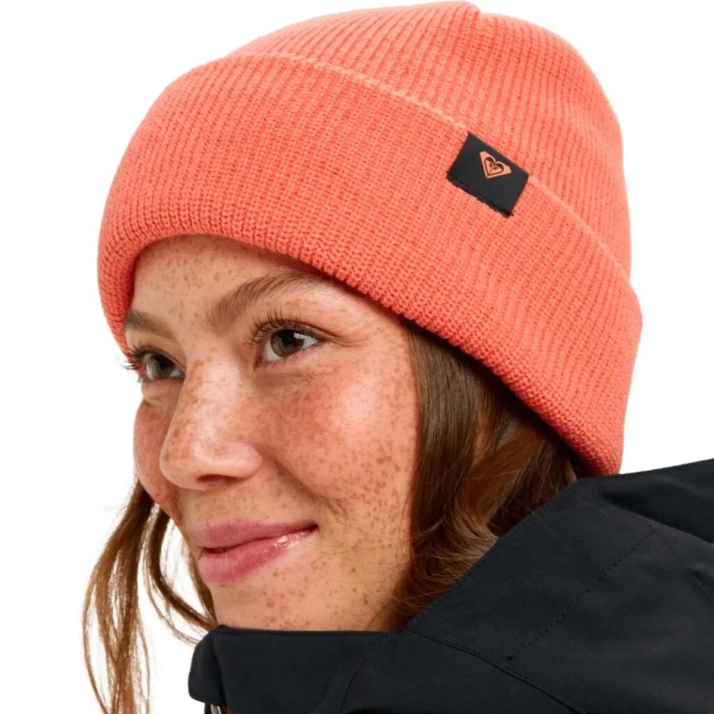 Roxy Folker Beanie-Coral Chic