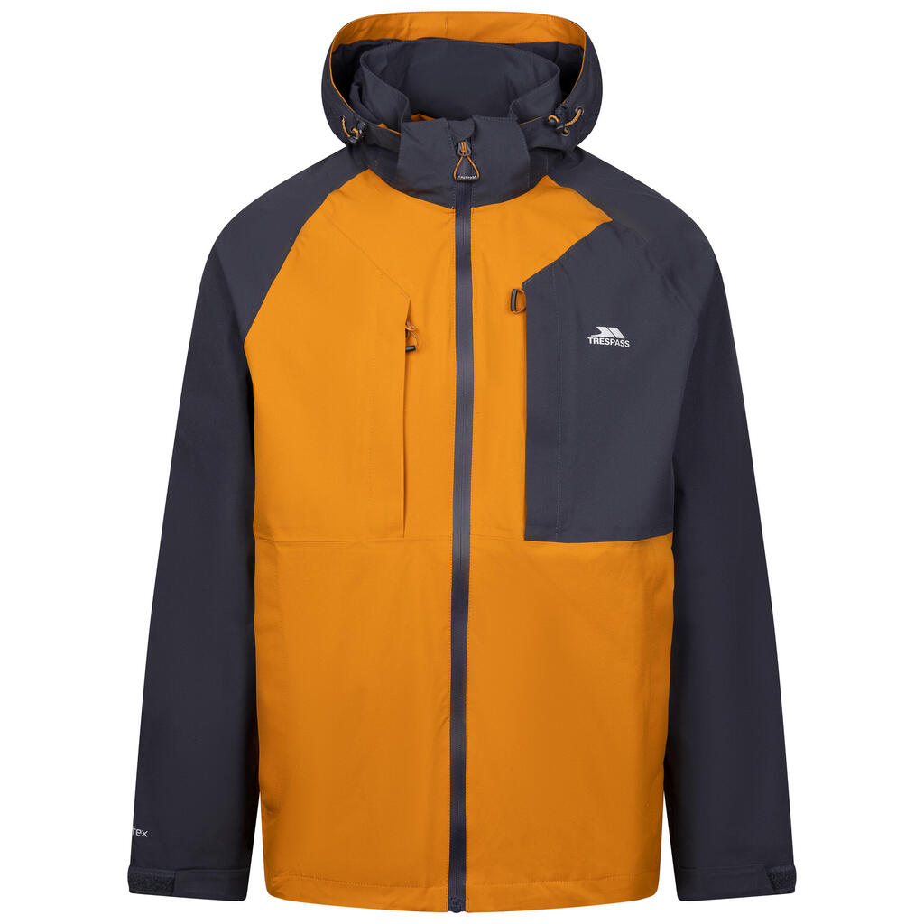 Mens Adjustable Zip-Off Hood Waterproof Outdoor Jacket - Fala