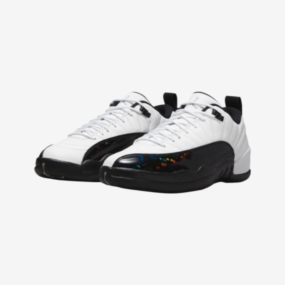 Scarpe - Uomo - Pelle, olografico - 12 Low - Bianco/Nero 2/6