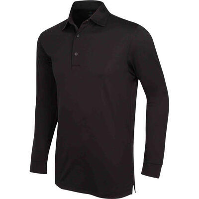 Greg norman protek ml75 interlok, polo de golfe para homem, preto