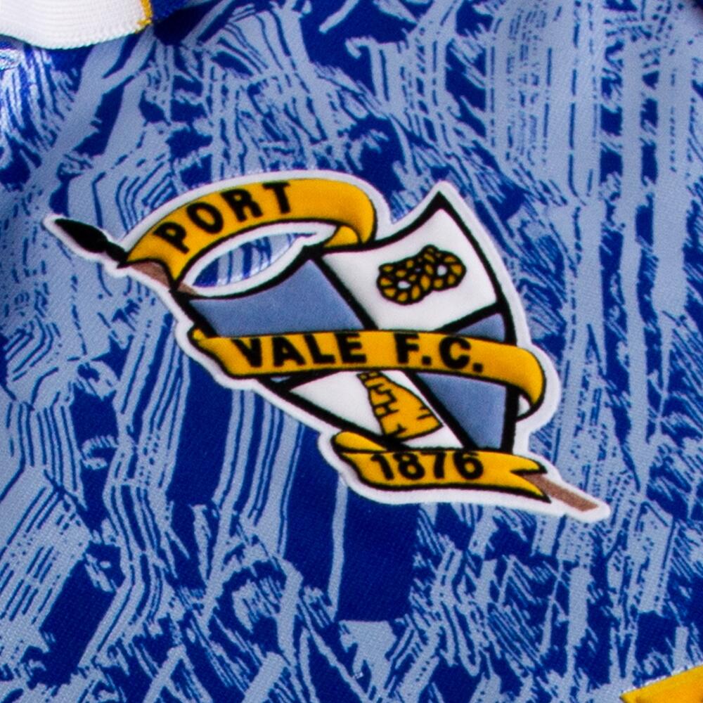 Maillot de football rétro extérieur - Homme - Port Vale F.C. 1991/92 - Bleu 4/7