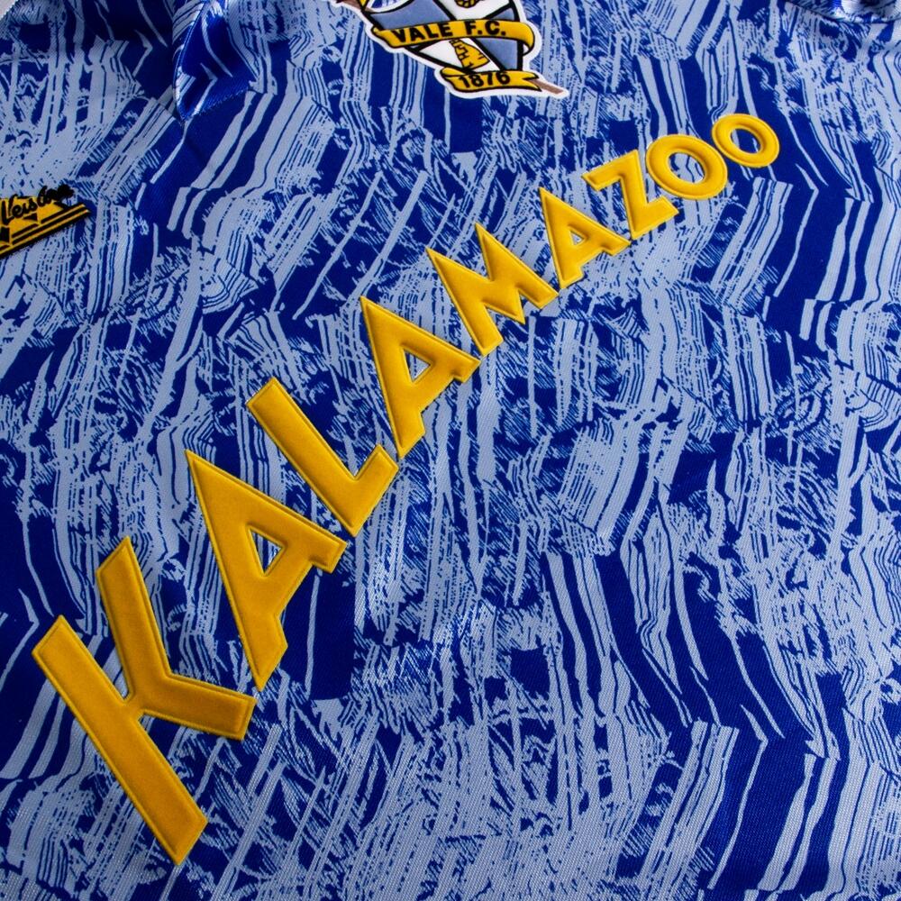 Maillot de football rétro extérieur - Homme - Port Vale F.C. 1991/92 - Bleu 6/7
