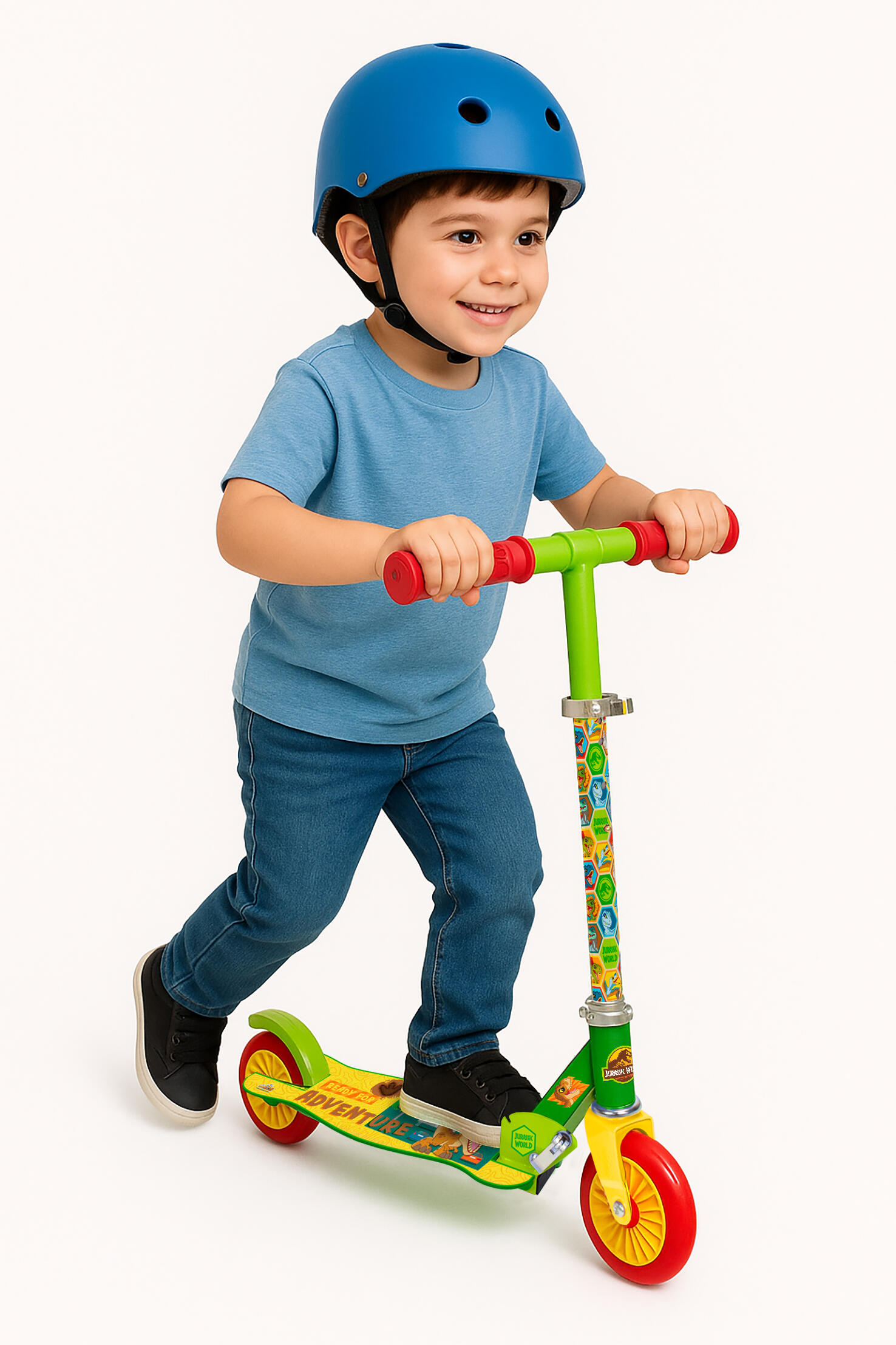 Pack Patinete de dos ruedas Jurassic y casco a juego (4514, 5276) 5/5