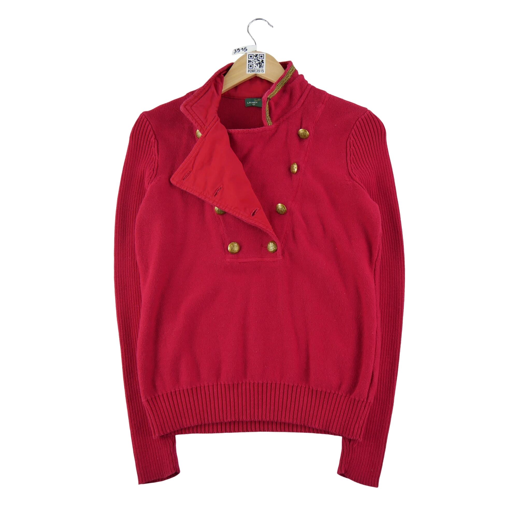 RALPH LAUREN Reconditionné - Pull Femme Rouge - Excellent