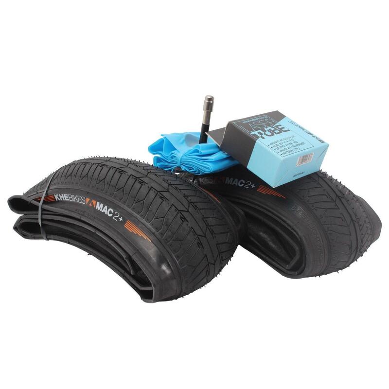 BMX cauciucuri 2x MAC2+ pliabile + 2x camere KHE LASER