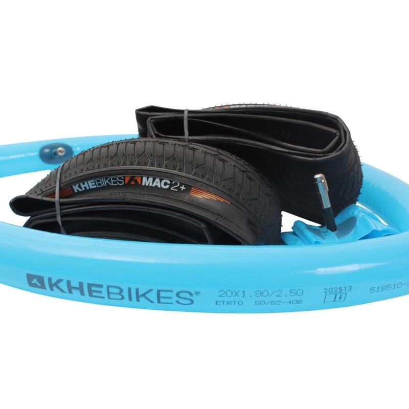 BMX cauciucuri 2x MAC2+ pliabile + 2x camere KHE LASER