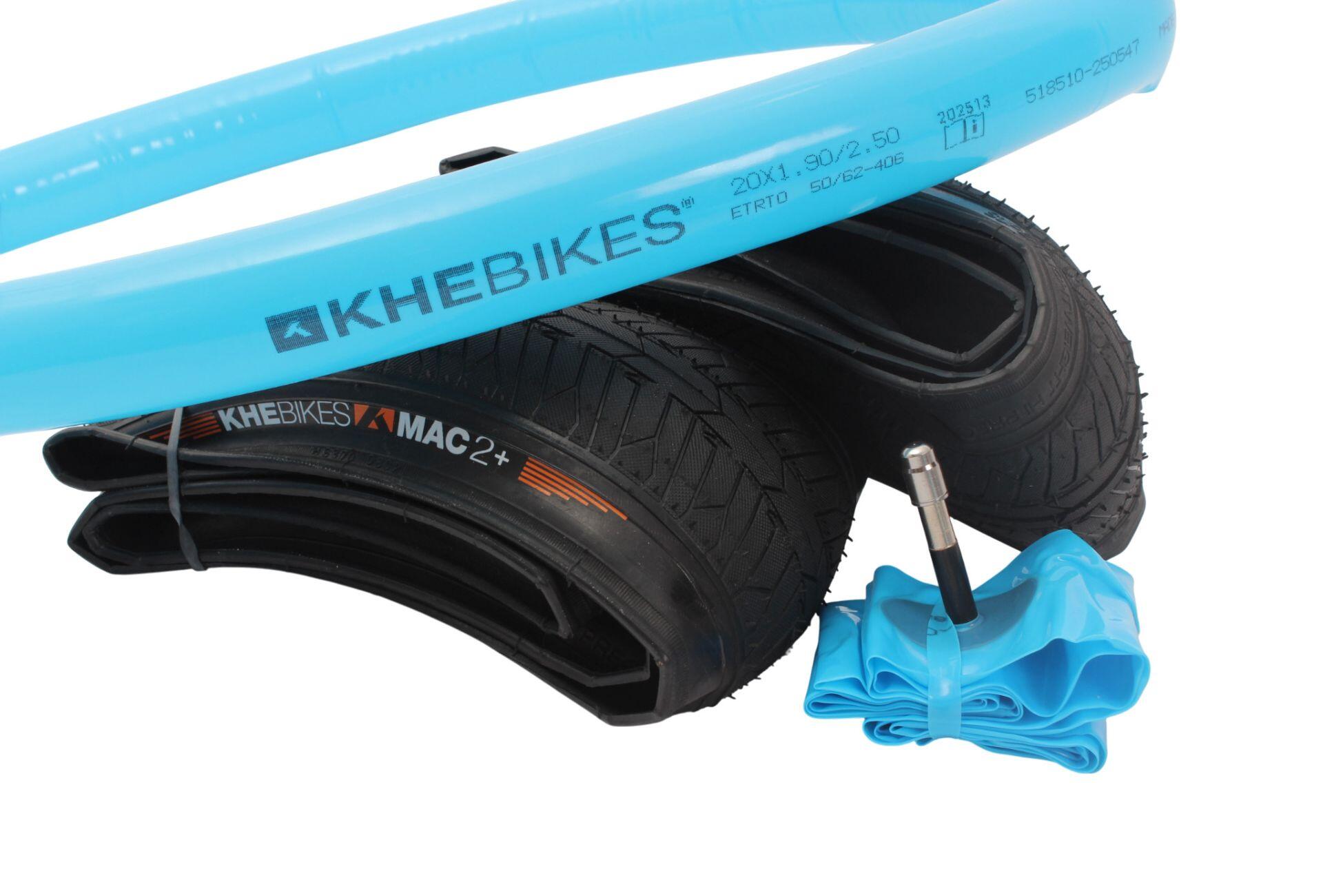 BMX opony 2x MAC2+ składane + 2x dętki KHE LASER 6/7