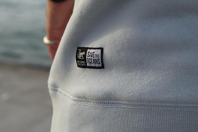 Sudadera Parche - Cuello Redondo / Adulto (Azul Cielo) 4/5