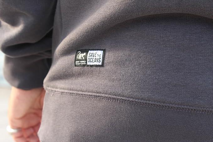 Sudadera Parche - Cuello Redondo / Adulto (Negro) 4/5