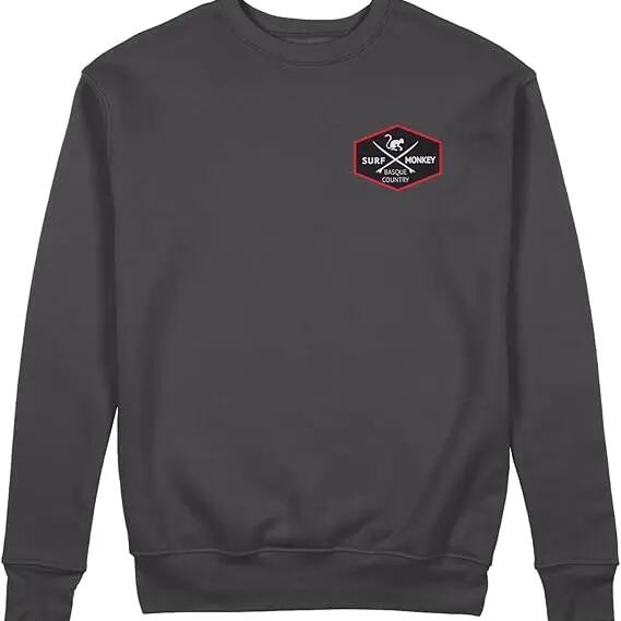 Patch Sweatshirt - Crew Neck / Adult (Black)