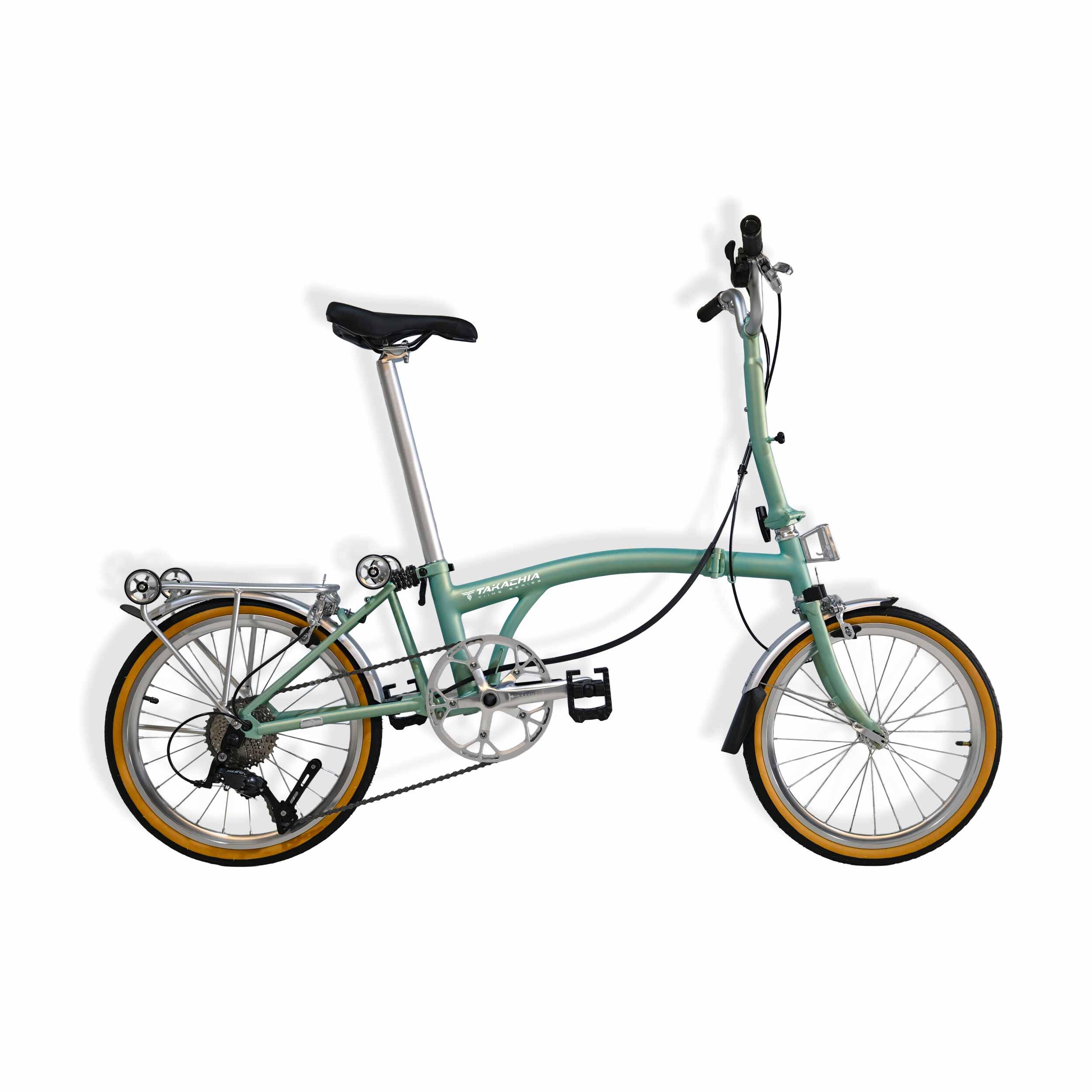 TAKACHIA TIIME SERIES C20 PRO 9-SPEED TRIFOLD BIKE [FRESH MINT