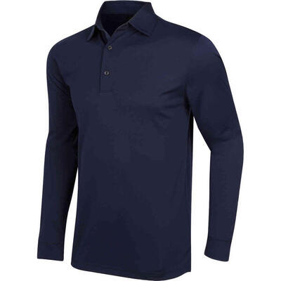 Greg norman protek ml75 interlok, golfpolo voor heren, marineblauw