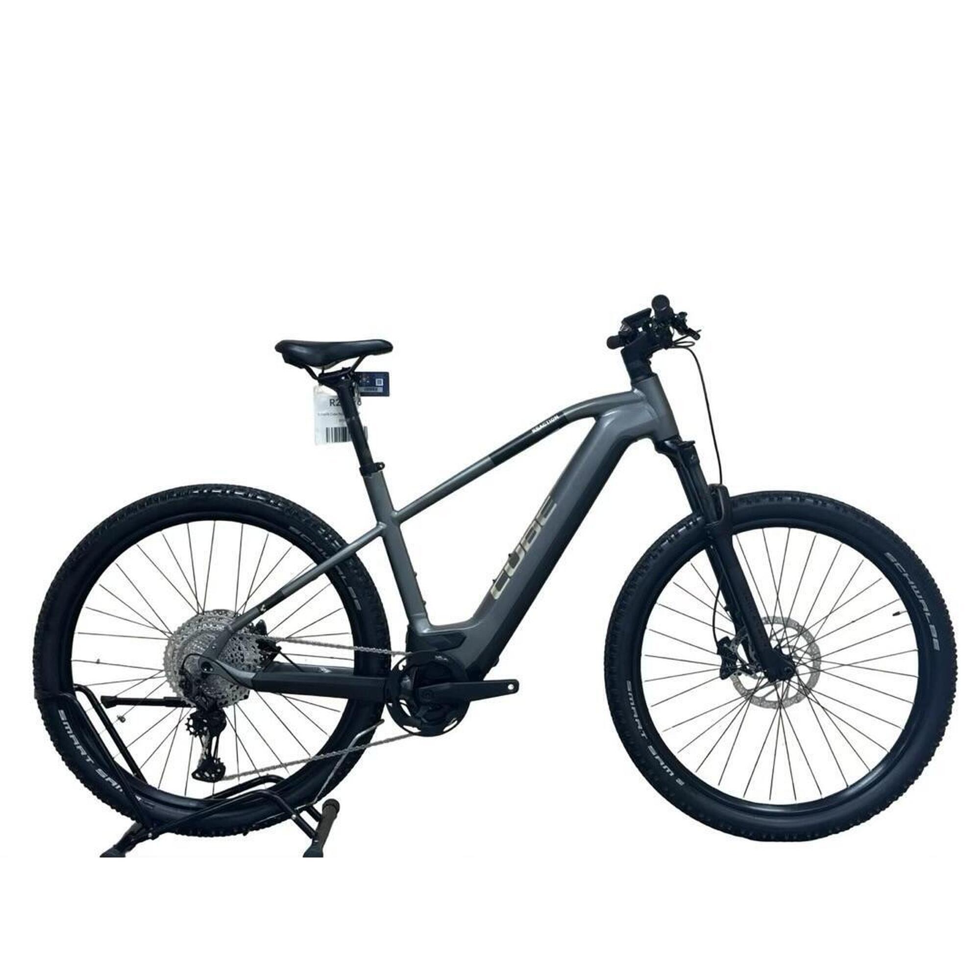 Cube - Reconditionné - Vtt Électrique Cube Reaction Hybrid Race 750 Xt - Comme Neuf - Vélo Tout Terrain - Gris|noir - 48 Xl - Decathlon